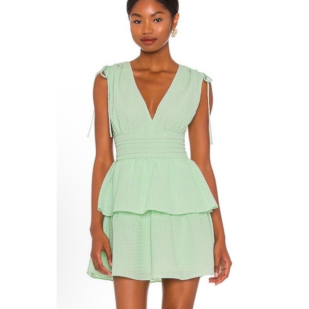 Amanda Uprichard Coronado Sleeveless Dress Hypermint Green Size L